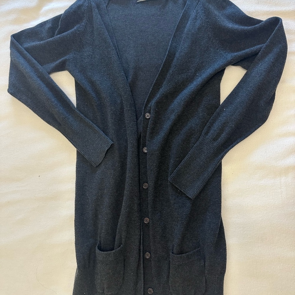Zara Black Cardigan Sweater Knit Long Sleeve